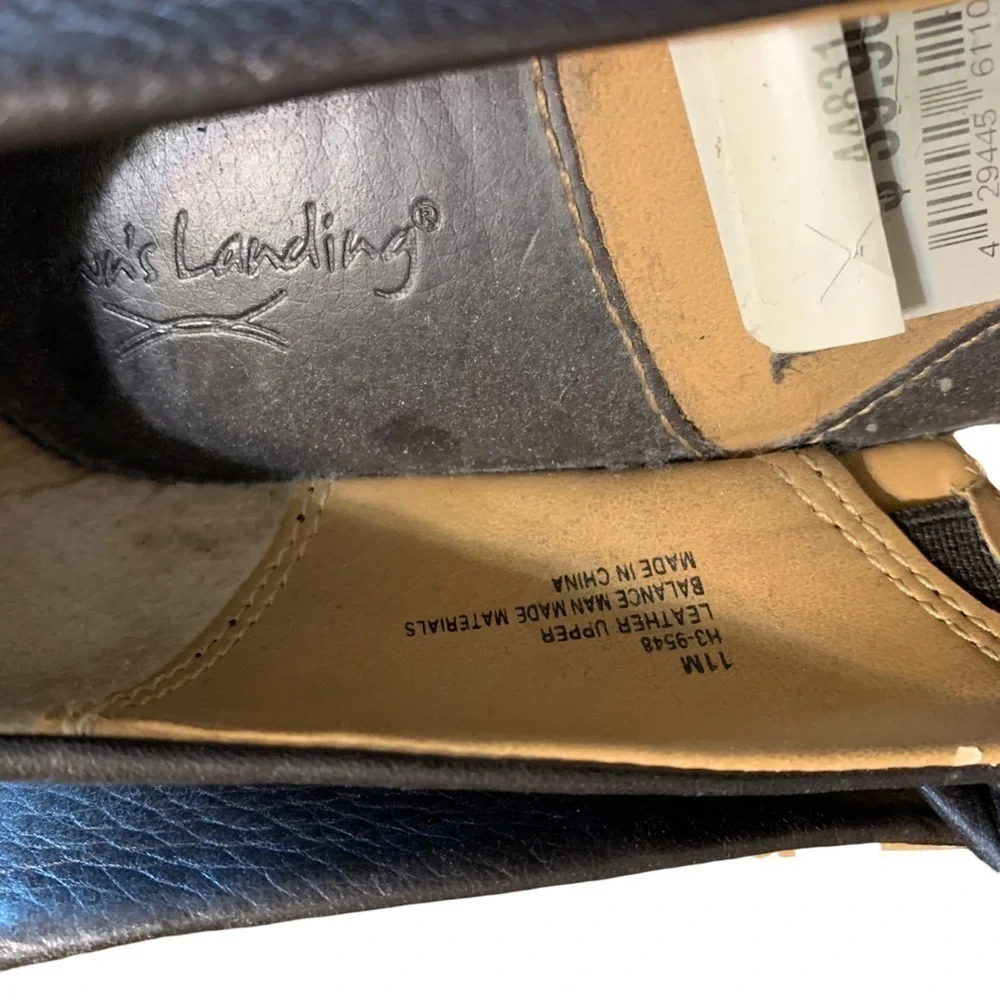 BROWNS Landing Patsy Womens Size 11 Brown Leather Slip On Mules Clogs Shoes - Picture 2 of 6